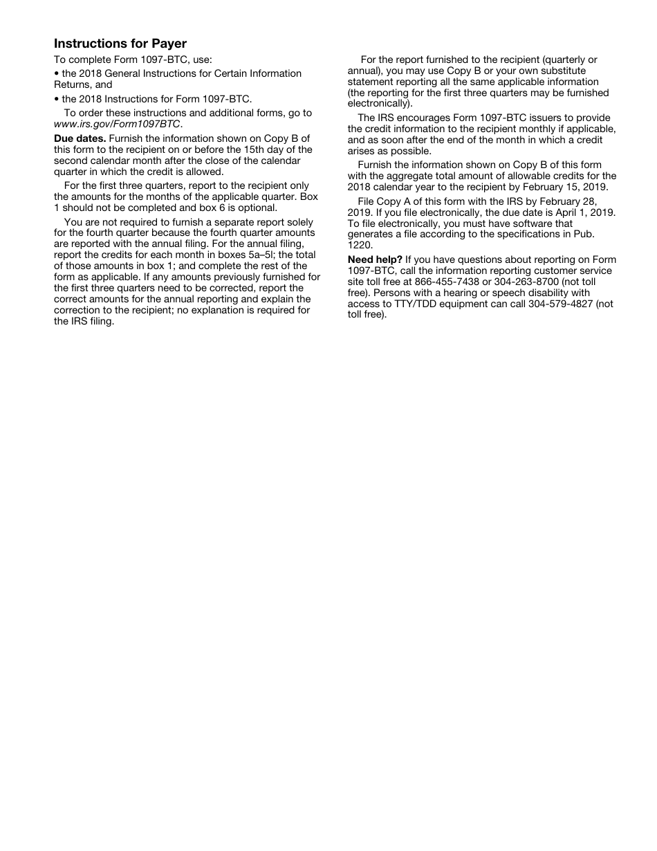 IRS Form 1097-BTC Bond Tax Credit, Page 5