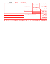 IRS Form 3921 Exercise of an Incentive Stock Option Under Section 422(B), Page 2