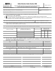 IRS Form 8819 Dollar Election Under Section 985