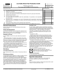 IRS Form 8896 Low Sulfur Diesel Fuel Production Credit