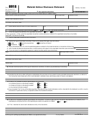 IRS Form 8918 Material Advisor Disclosure Statement, Page 2