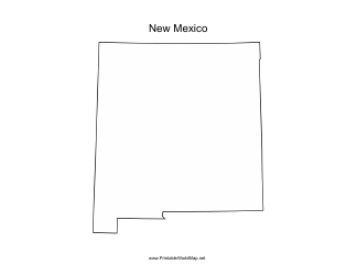 Document preview: New Mexico Map Template