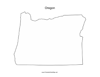 Document preview: Oregon Map Template