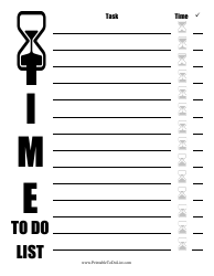 &quot;To Do List Template&quot;