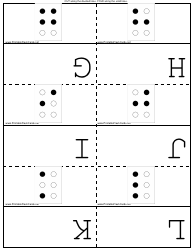 Domino Alphabet Flash Cards Templates, Page 2