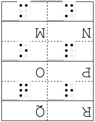 Domino Alphabet Flash Cards Templates, Page 3