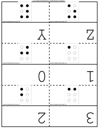 Domino Alphabet Flash Cards Templates, Page 5