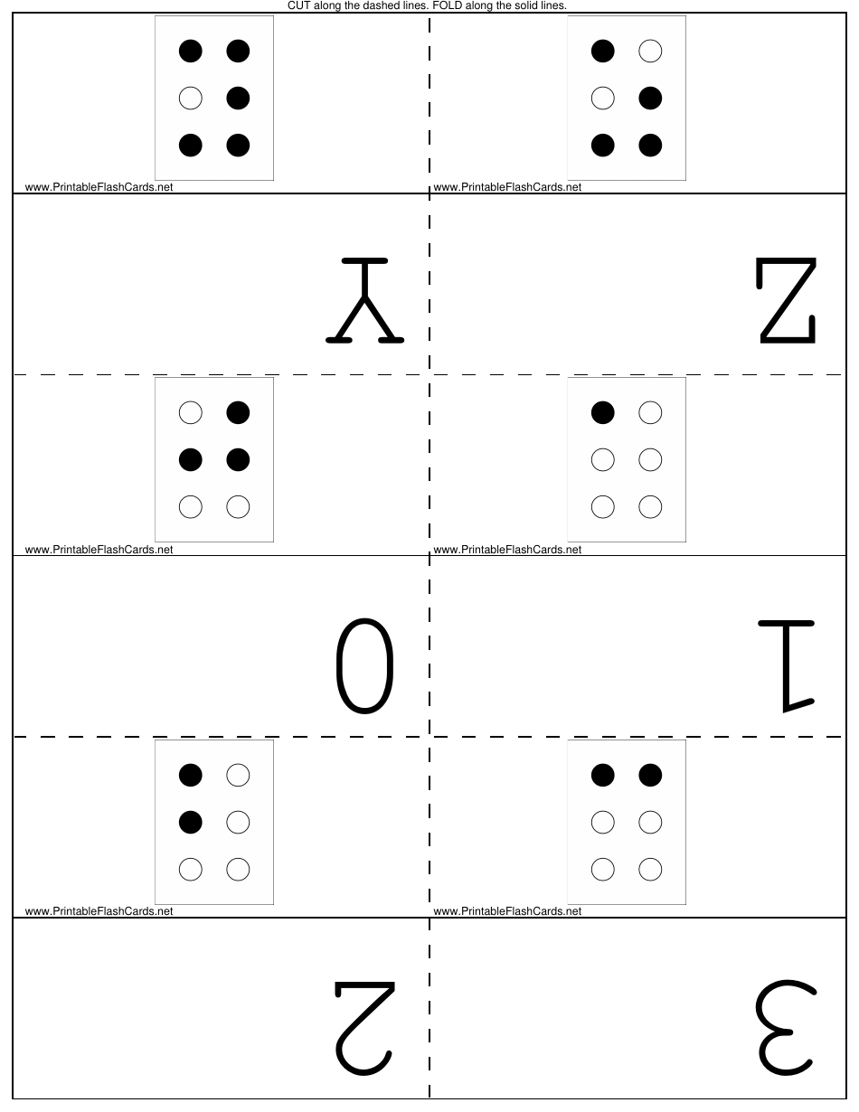 Domino Alphabet Flash Cards Templates, Page 5