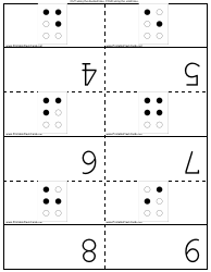 Domino Alphabet Flash Cards Templates, Page 6