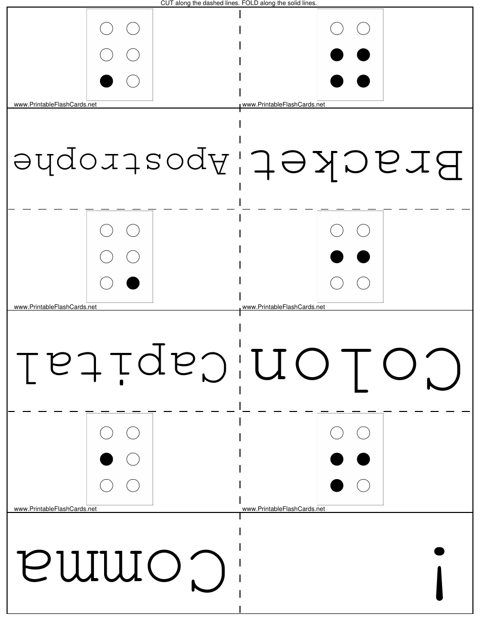 Domino Alphabet Flash Cards Templates, Page 7