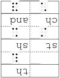 Domino Alphabet Flash Cards Templates, Page 9