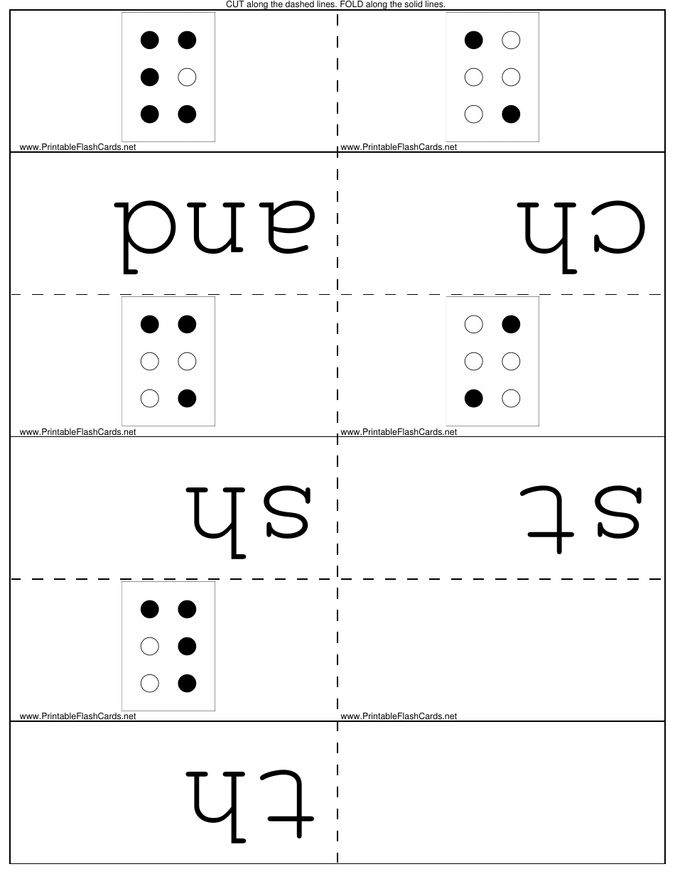 Domino Alphabet Flash Cards Templates, Page 9