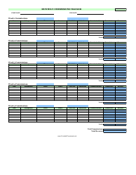 Document preview: Monthly Commissions Tracker Spreadsheet Template