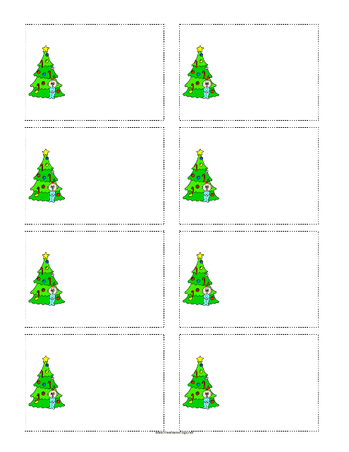 Christmas Tree Gift Tag Template - Christmas Tree
