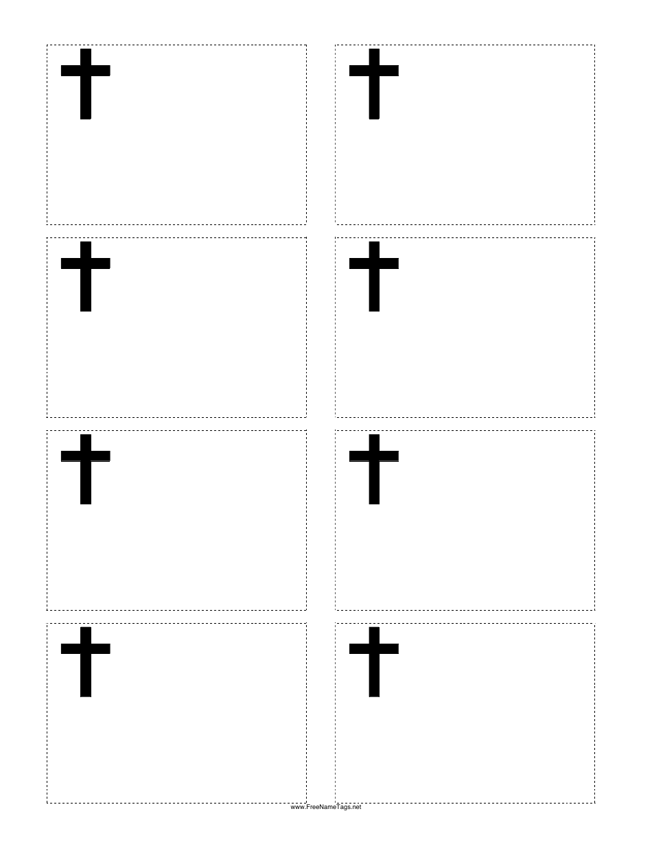 Cross Name Template Download Printable Pdf Templateroller