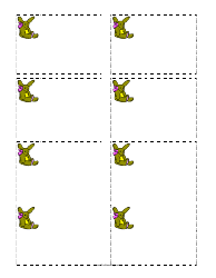 Document preview: Bunny and Egg Name Tag Template