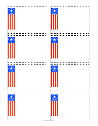 &quot;Flag Name Tag Template&quot;