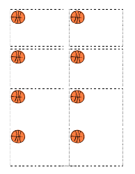 &quot;Basketball Name Tag Template&quot;