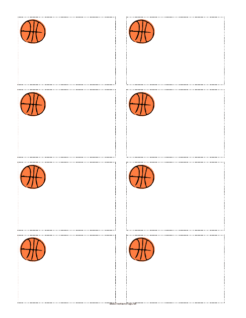 Basketball Name Tag Template