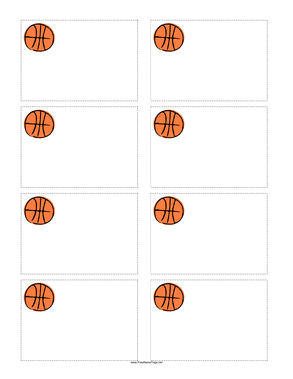 Free Printable Basketball Name Tags