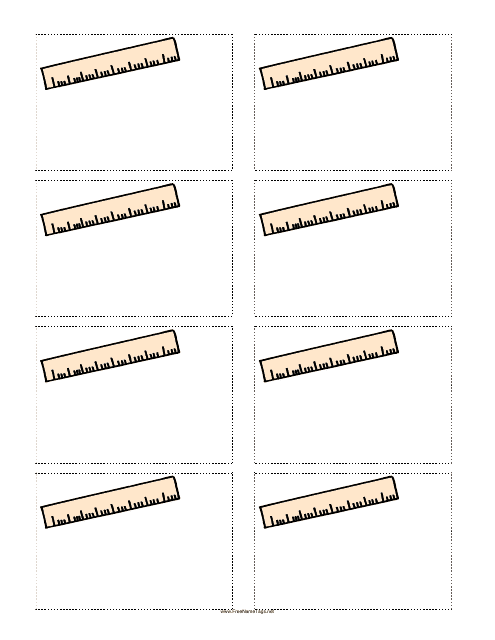 Ruler Name Tag Template Preview