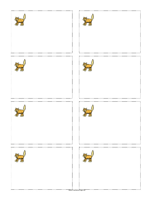 Cat Name Tag Template