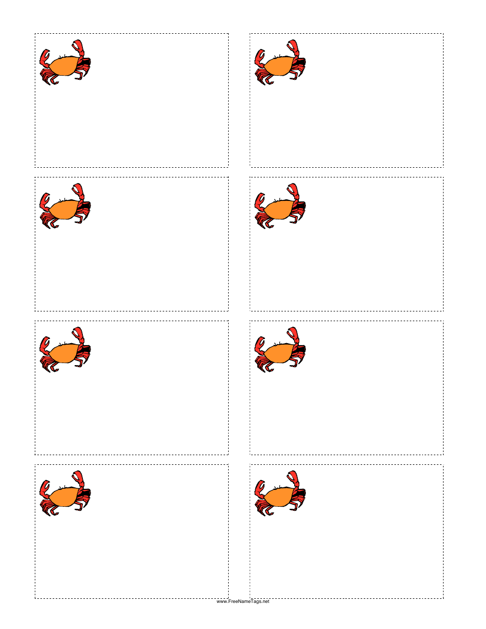 Crab Name Template Download Printable Pdf Templateroller Crab Name Template Download Printable Pdf Templateroller