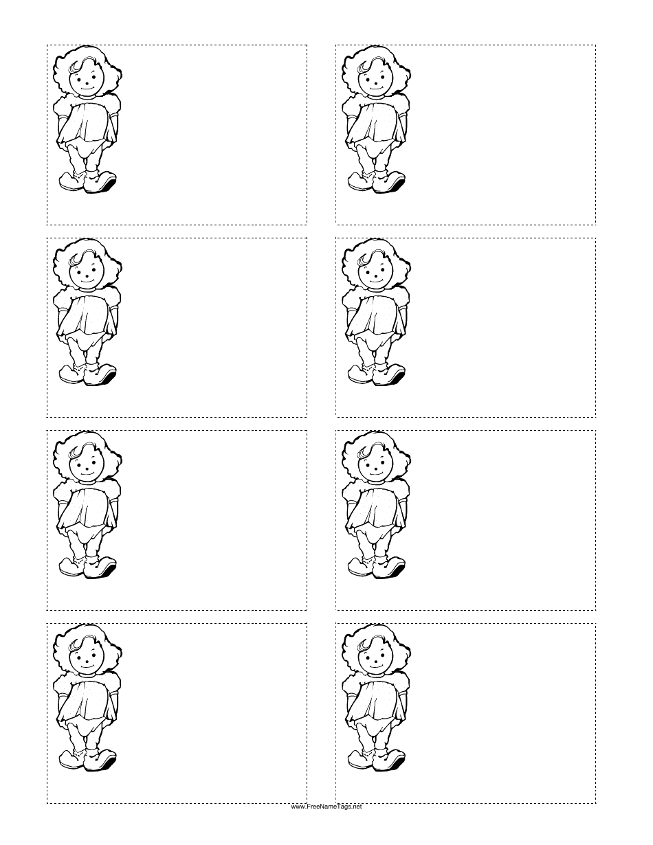 Doll Name Tag Template