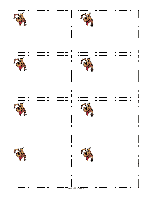 Dog Name Tag Template - Happy Preview Image