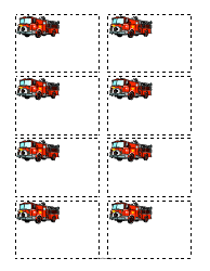 Document preview: Fire Engine Name Tag Template