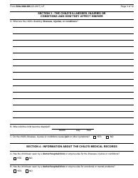 Form SSA-3820-BK Disability Report - Child, Page 5