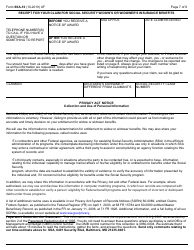 Form SSA-10 Application for Widow&#039;s or Widower&#039;s Insurance Benefits, Page 7