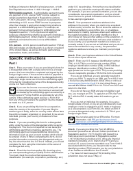Instructions for IRS Form W-8ECI Certificate of Foreign Person&#039;s Claim That Income Is Effectively Connected With the Conduct of a Trade or Business in the United States, Page 4