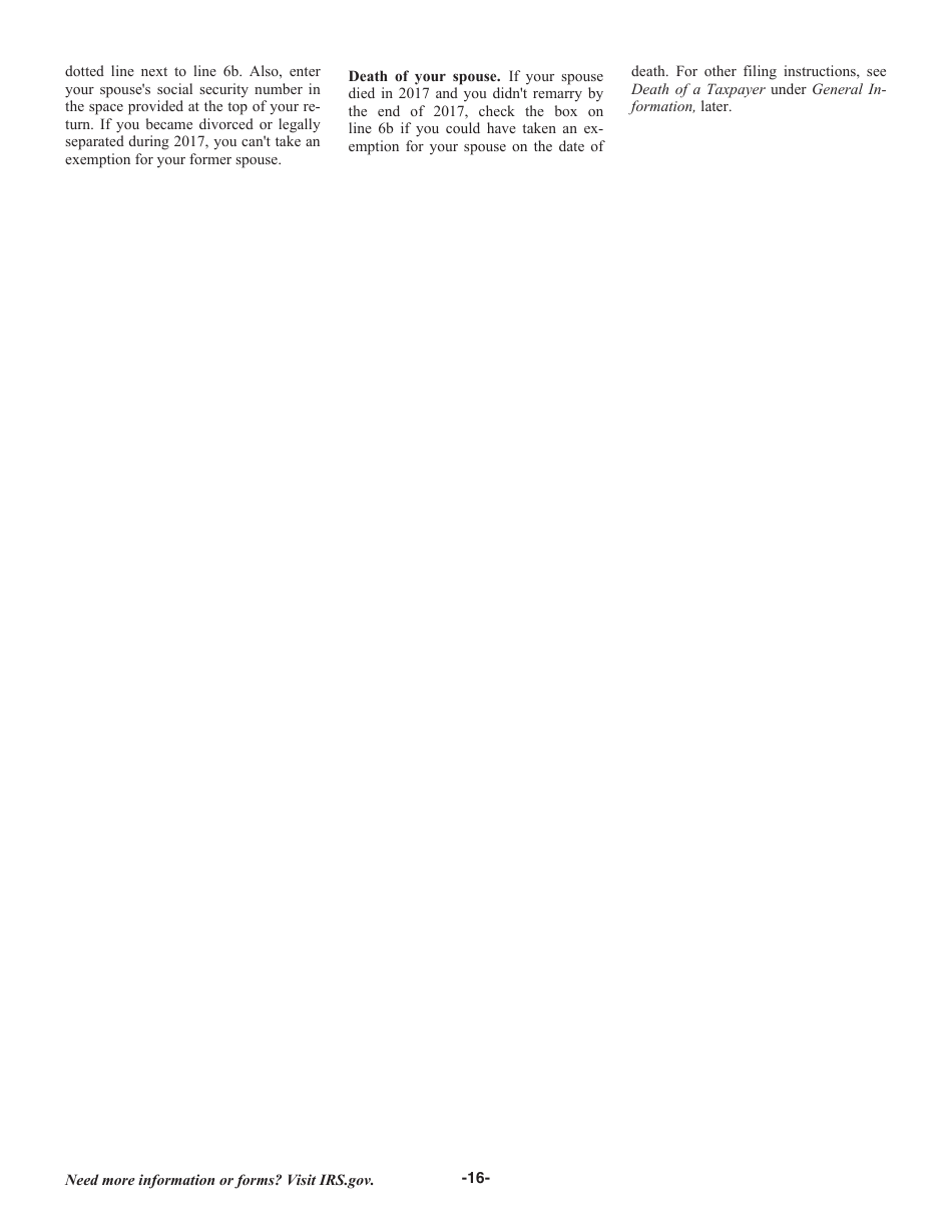 Instructions for IRS Form 1040 U.S. Individual Income Tax Return, Page 16