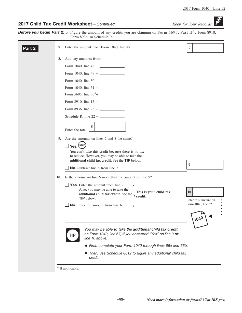 Instructions for IRS Form 1040 U.S. Individual Income Tax Return, Page 49