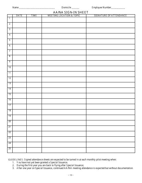 Na Meeting Format Template