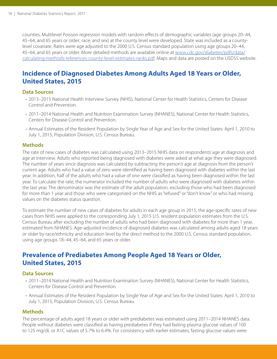 National Diabetes Statistics Report, Page 18