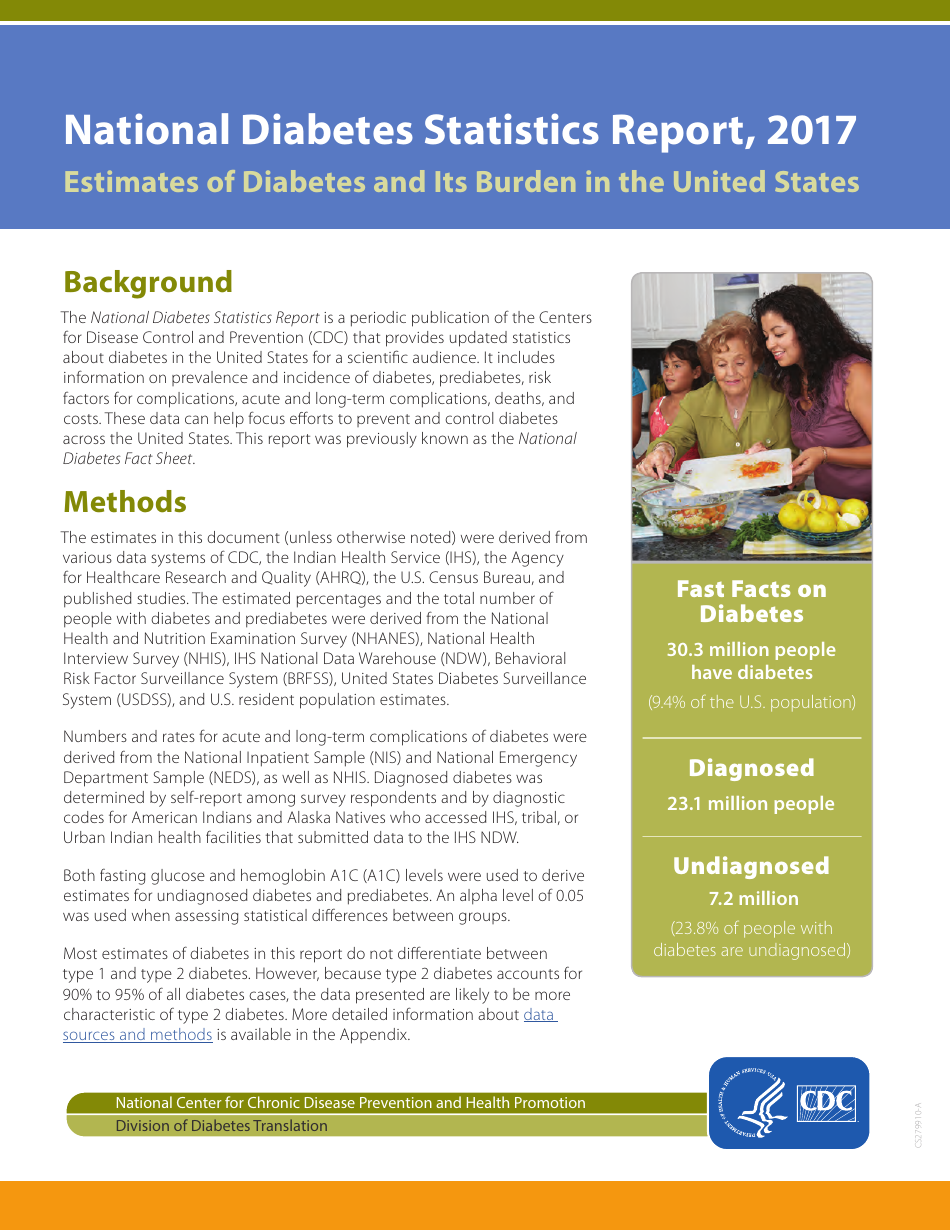 National Diabetes Statistics Report, Page 1