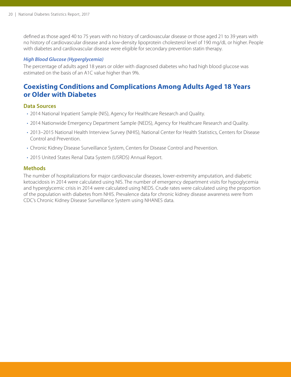 National Diabetes Statistics Report, Page 20