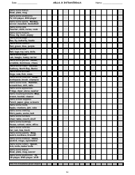 Ablls-R Intraverbals Tracking Sheet Templates, Page 12