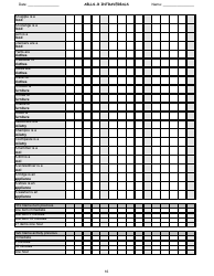 Ablls-R Intraverbals Tracking Sheet Templates, Page 16