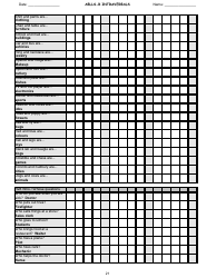 Ablls-R Intraverbals Tracking Sheet Templates, Page 21