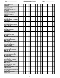 Ablls-R Intraverbals Tracking Sheet Templates, Page 24