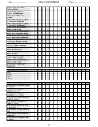 Ablls-R Intraverbals Tracking Sheet Templates, Page 25