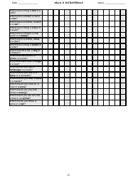 Ablls-R Intraverbals Tracking Sheet Templates, Page 27