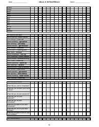 Ablls-R Intraverbals Tracking Sheet Templates, Page 36