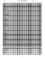 Ablls-R Intraverbals Tracking Sheet Templates, Page 4