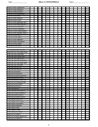 Ablls-R Intraverbals Tracking Sheet Templates, Page 8