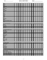 Ablls-R Imitation Tracking Sheet Templates, Page 3