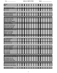 Ablls-R Imitation Tracking Sheet Templates, Page 5